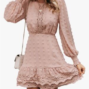 Miessial Women's Tied Waist Floral Mini Dress Summer Sleeveless Flowy Dress